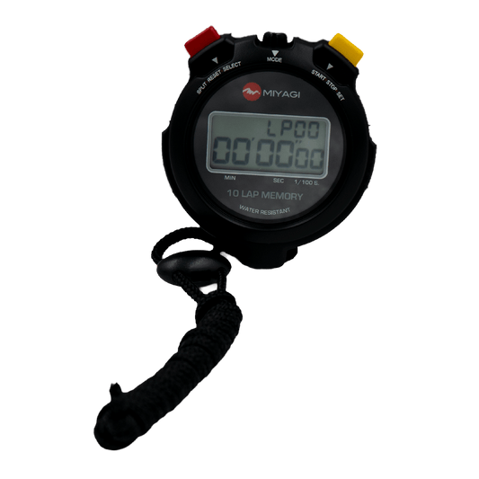 Cronómetro Digital con Memoria 10 Vueltas Miyagi MG021 - MIYAGI COLOMBIANegro