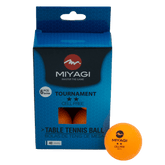 Bola Tenis De Mesa TOURNAMENT 2* TT - 9902 - MIYAGI COLOMBIANaranja