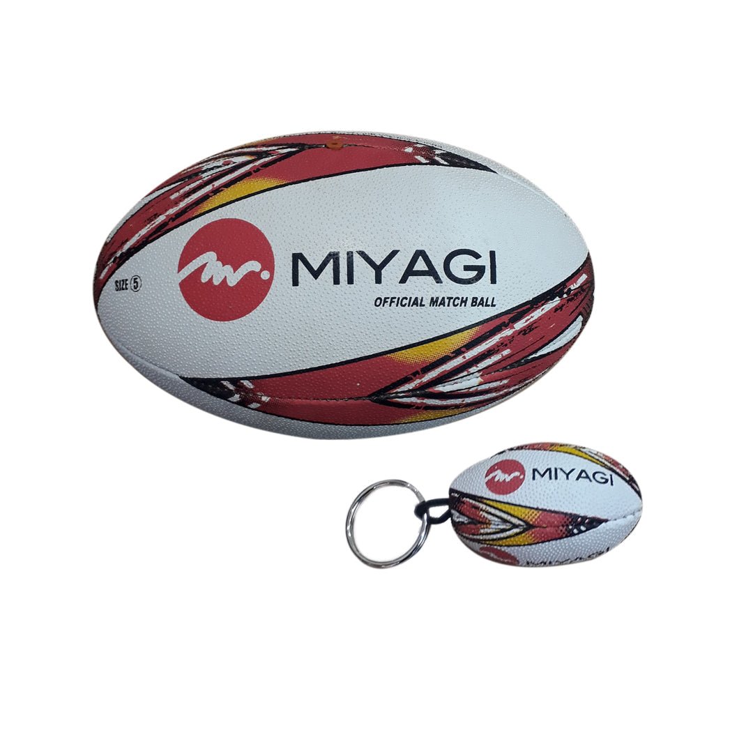 Llavero Balón Rugby Cosido Pu - Rub M201 - 26 - RG - MIYAGI COLOMBIA