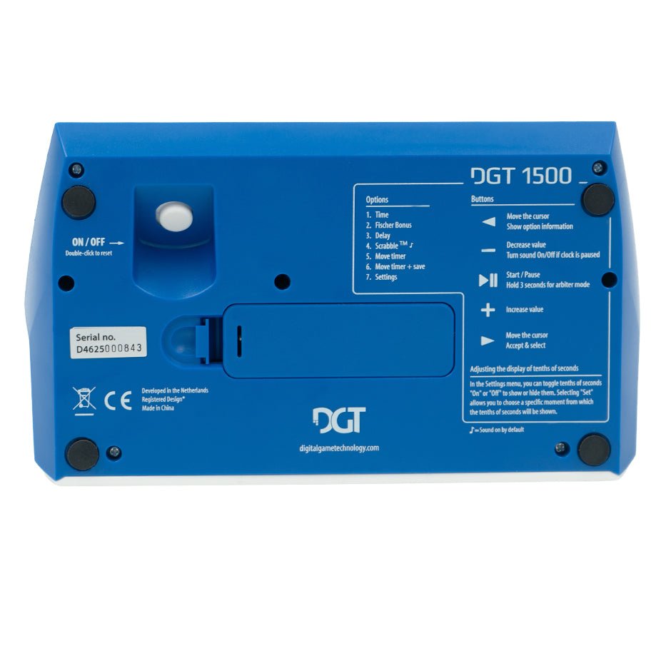 Reloj de Ajedrez DGT 1500 - Azul - MIYAGI COLOMBIA