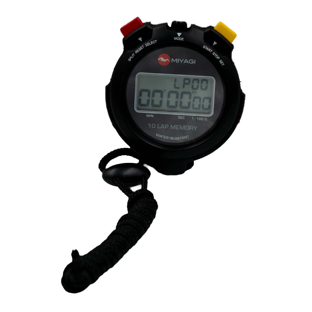 Cronómetro Digital con Memoria 10 Vueltas Miyagi MG021 - MIYAGI COLOMBIANegro