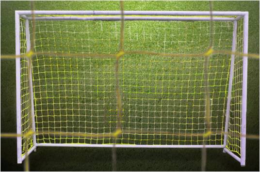 Malla Fútbol sala Amarillo oro de 4mm Miyagi MNET05