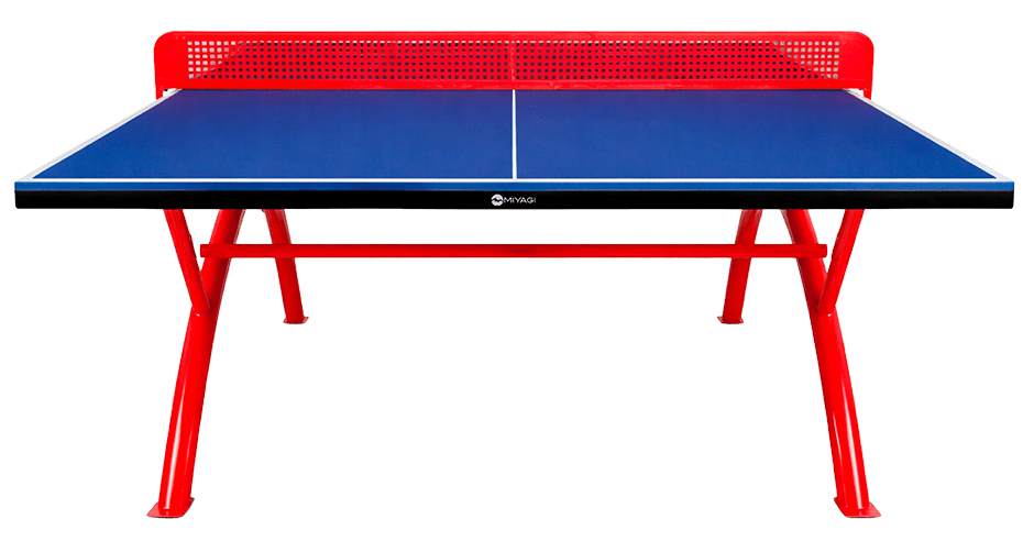 Mesa de Tenis de Mesa para Intemperie SMC 14 mm Miyagi - MIYAGI COLOMBIARojo