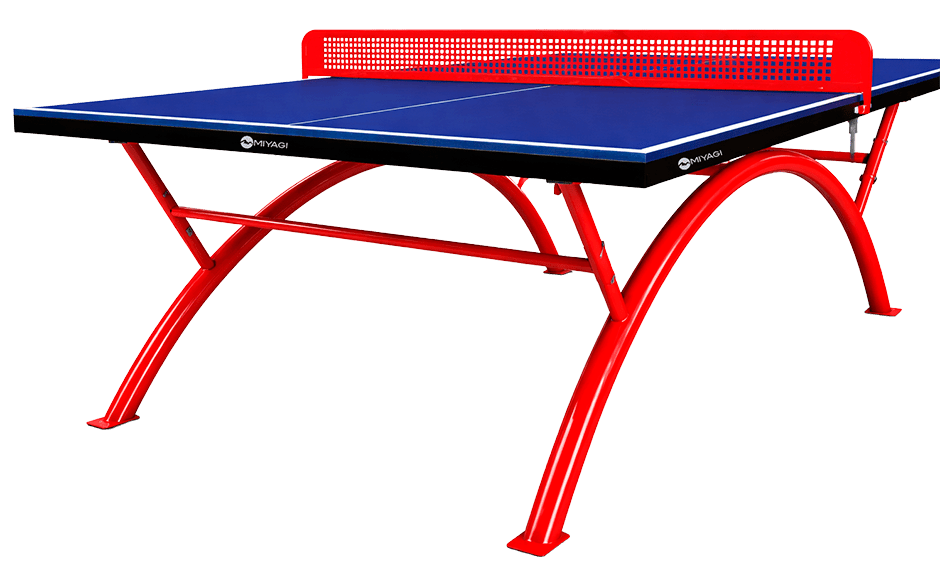 Mesa de Tenis de Mesa para Intemperie SMC 14 mm Miyagi - MIYAGI COLOMBIARojo