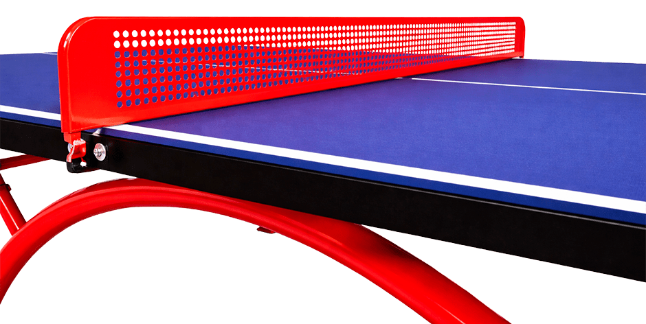 Mesa de Tenis de Mesa para Intemperie SMC 14 mm Miyagi - MIYAGI COLOMBIARojo