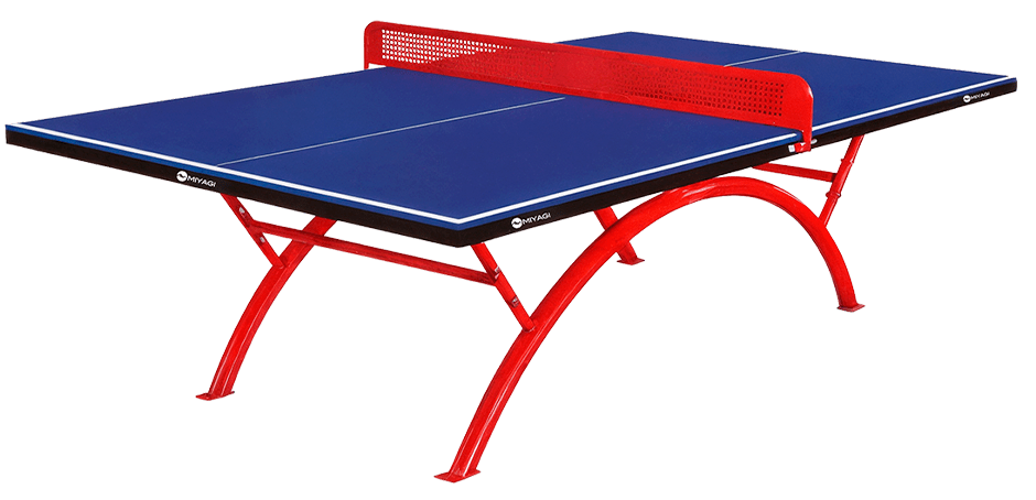 Mesa de Tenis de Mesa para Intemperie SMC 14 mm Miyagi - MIYAGI COLOMBIARojo