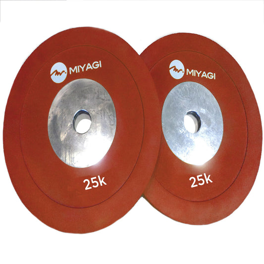 Disco Olímpico Caucho MWTPR - MIYAGI COLOMBIA25 KILOS