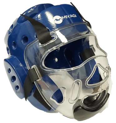 Casco Protector Con Careta TKD NBR MX9412/C - MIYAGI COLOMBIAAzul