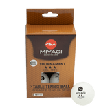 Bolas de Tenis de Mesa Tournament 3 Estrellas TT - 9903 - MIYAGI COLOMBIANaranja