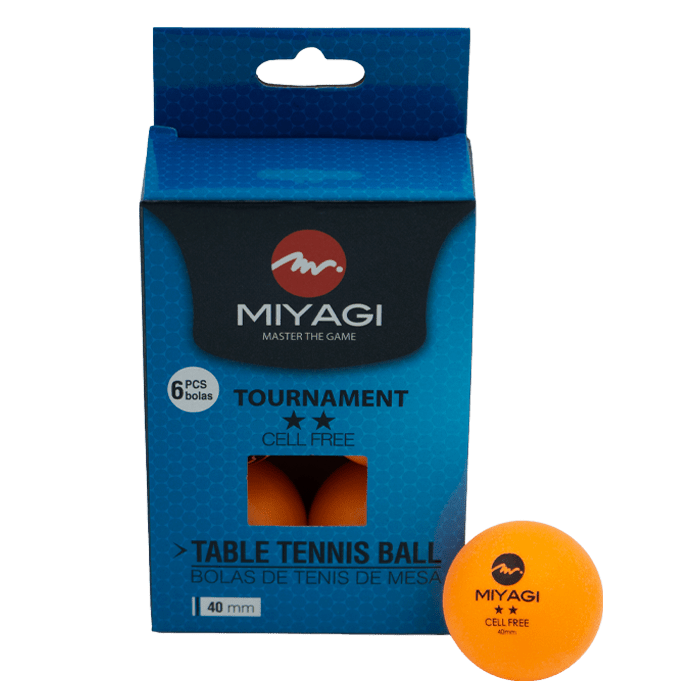 Bola Tenis De Mesa TOURNAMENT 2* TT - 9902 - MIYAGI COLOMBIANaranja