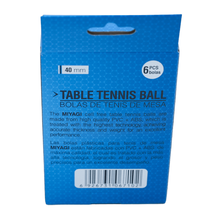 Bola Tenis De Mesa TOURNAMENT 2* TT - 9902 - MIYAGI COLOMBIANaranja