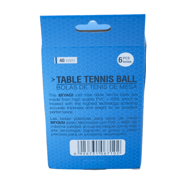 Bola Tenis De Mesa TOURNAMENT 2* TT - 9902 - MIYAGI COLOMBIANaranja