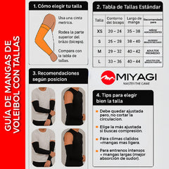 Manga Voleibol Miyagi Proteccion Total M1634 - MIYAGI COLOMBIABlanco