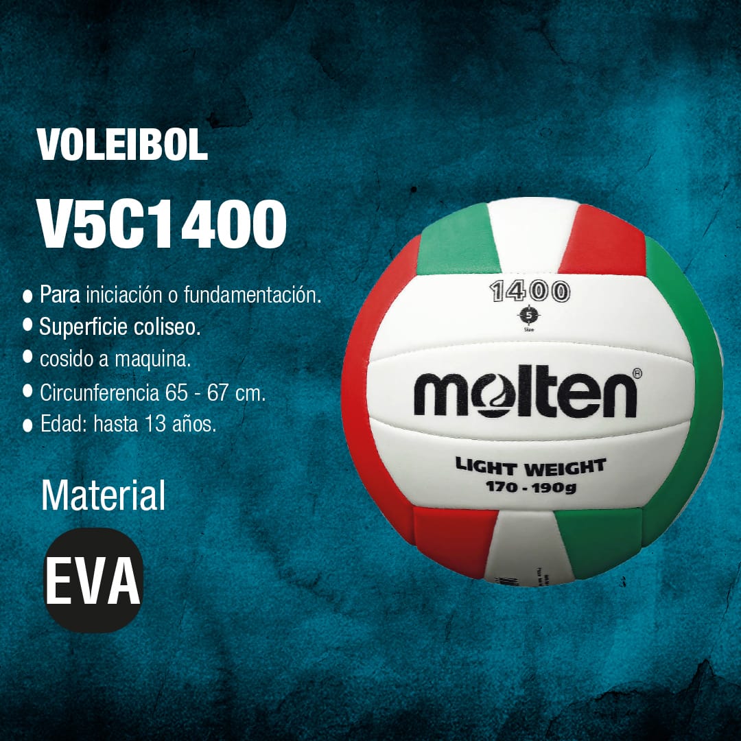 Balón de Voleibol V5C1400 – Entrenamiento y Formación Escolar - MIYAGI COLOMBIA