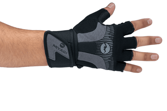 Guante Deporte Con Muñequera MG18274 - MIYAGI COLOMBIAGris