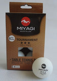 Bola Tenis De Mesa TOURNAMENT 3* TT - 9903 - MIYAGI COLOMBIABlanco